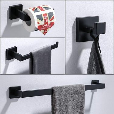 Turs Stainless Steel Toothbrush Holder Bath Drinking Glass Tumbler with Holder Wall Mount, Polished Surface, K7007P (4 Piece Set)