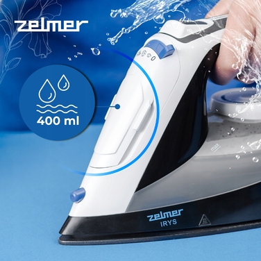 Парова праска Zelmer Irys ZIR3100 3000Вт, 0,4 л, керамічна підошва