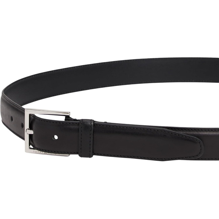 Шкіряний чоловічий ремінь Tommy Hilfiger Hudson 3.0 Black (чорний), 105 см, AM0AM13760