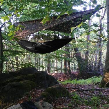 Гамак-москітна сітка NATUREFUN, 300 кг, 275x140 см, чорний