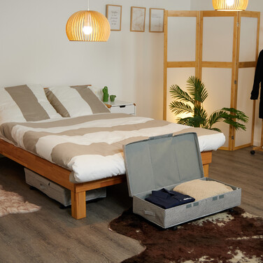 Набір з двох підліжкових комодів на колесах Relaxdays