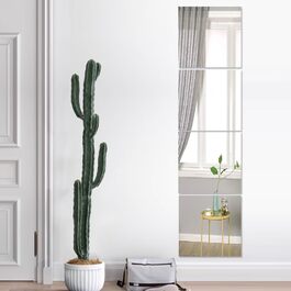 Акрилові дзеркала наклейки на стіну, 35 x 35 см, 4 шт., Плексиглас, Небитливі, Самоклеючі, для монтажу на стіну, Великі, для домашніх тренувань, фітнес-залу, оздоблення плитки