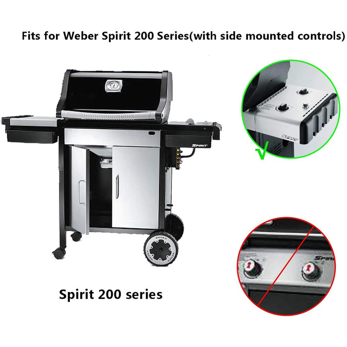 Чохол для гриля onlyfire для Weber Spirit E310/E320/S310/S320, водонепроникний та міцний, для серії Weber 7139, Spirit II, Spirit 300, Spirit 200 до 2012 року