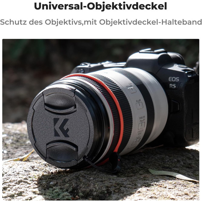 Поляризаційний фільтр K&F Concept 62mm CPL HD з оптичного скла та багатошаровим покриттям Nano-Xcel (з кришкою для об'єктива)