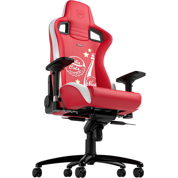 Ігрове крісло noblechairs Epic Nuka Cola, ергономічне, з підголівником і поперековою підтримкою, для офісу та геймінгу, до 120 кг, до 185 см