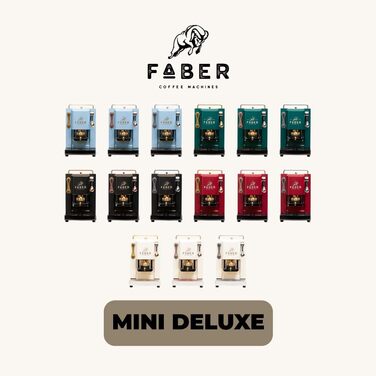 Кавова машина FABER Pro Mini Deluxe для ESE-подушечок 44 мм, хром, латунний прес, Pure White