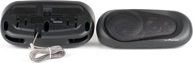 Автомобільні коаксіальні динаміки Pioneer TS-X150, 3-смугові, 60 Вт, 20 Вт RMS, 88 дБ, чорні, комплект 2 шт.
