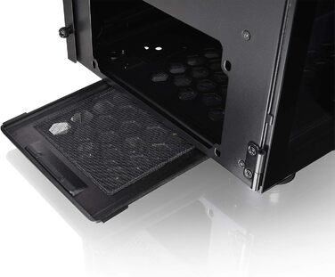 Корпус для ПК Thermaltake H200 TG RGB ATX з RGB підсвічуванням, скляна бічна панель, чорний | 120мм вентилятор в комплекті