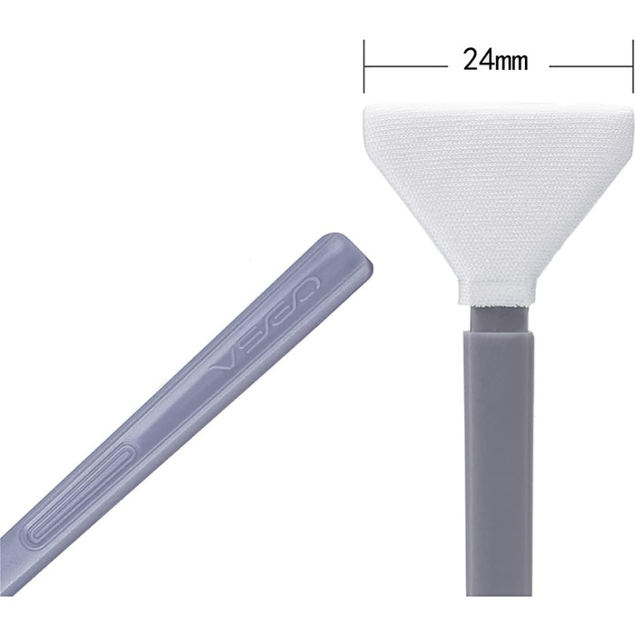 Набір для чищення сенсора камери VSGO (12 шт.) з розчином 10 мл, сухими серветками для CCD/CMOS та очисником сенсора (24 мм без очисника)