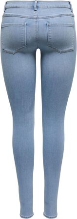 Джинси жіночі Only Skinny DNM NOOS блакитні, базові, стрітстайл (L / 32L, світло-синій денім)
