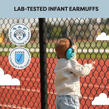 Навушники для захисту від шуму для малюків Freitag 7Care (0-24 місяці), блакитні