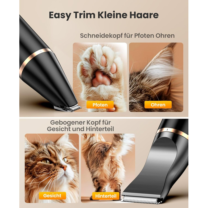 Триммер для догляду за лапами собак Oneisall Paw Trim Pro, IPX7, тиха, для лап, очей, вух, обличчя, тіла