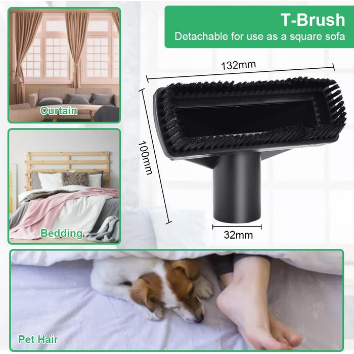 Універсальний набір насадок для пилососа 7 шт. 32-35 мм - сумісний з Kärcher, Miele, Siemens, AEG, Bosch