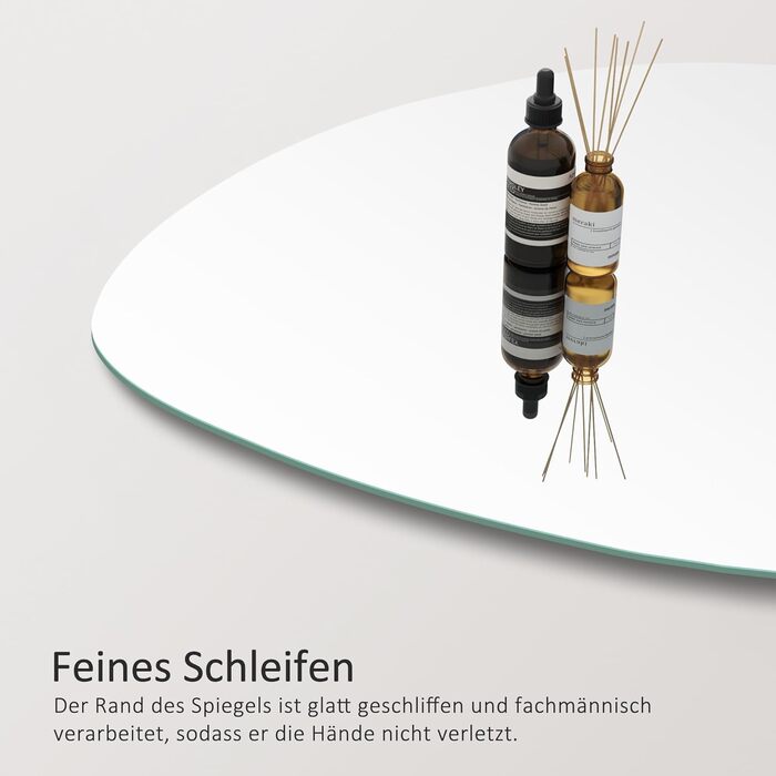 Дзеркало настінне прямокутне з заокругленими кутами, 40x60 см, чорне, з нержавіючої сталі. Косметичне дзеркало для ванної кімнати та вітальні. Вертикальний та горизонтальний монтаж.