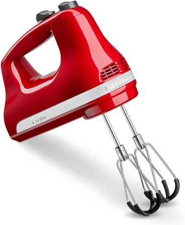 Ручний міксер KitchenAid 5KHM6118BER, 6 швидкостей, червоний
