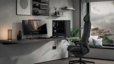 Корпус для ПК Fractal Design Pop Air 2 Black TG Mesh ATX, 3x 120 мм вентилятори, чорний, загартоване скло