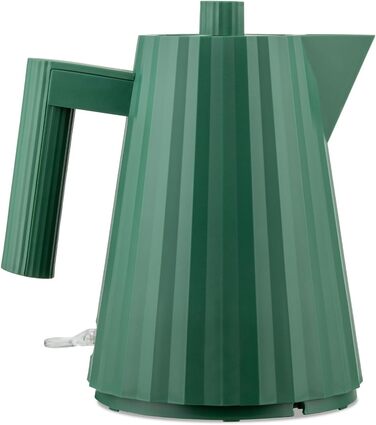 Alessi Plissé Electric Kettle - Green Thermoplastic Design Kettle, 2400W, 1.0L, European Plug