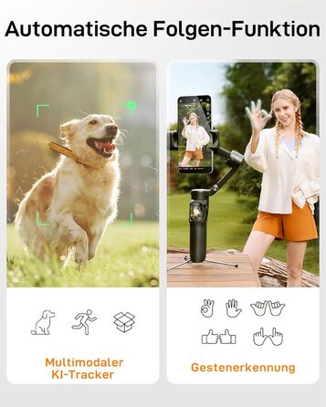 iSteady V3 Ultra: Стабілізатор для смартфона з AI-трекером, сенсорним екраном та інтегрованою штангою. Ідеальний для зйомки Vlog та TikTok