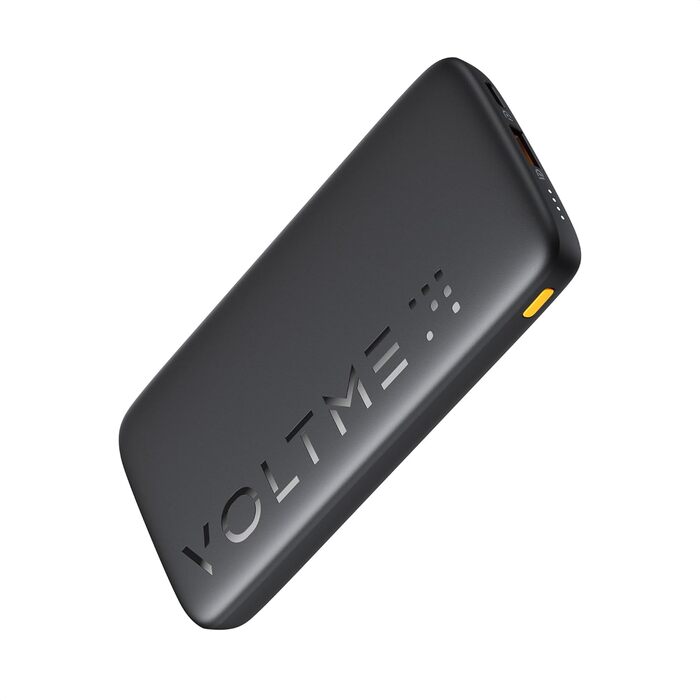 Power Bank VOLTME 10000mAh з USB C та USB A, PD3.0, LED-дисплеєм. Сумісний з iPhone, iPad, Samsung, Huawei, чорний