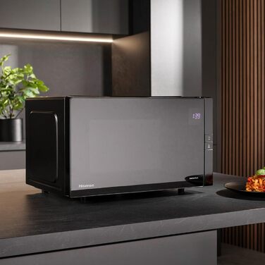 Мікрохвильова піч Hisense H20MOBS4HI 25 л з InverterTech, керамічним покриттям та цифровим керуванням