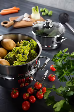 Excelsa Steamer, Stainless Steel, 4-Piece