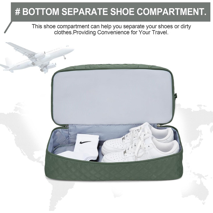 Спортивна сумка для подорожей Easyjet: водонепроникна дорожня сумка для жінок з відділенням для взуття, 47x37x22 см (38 л)