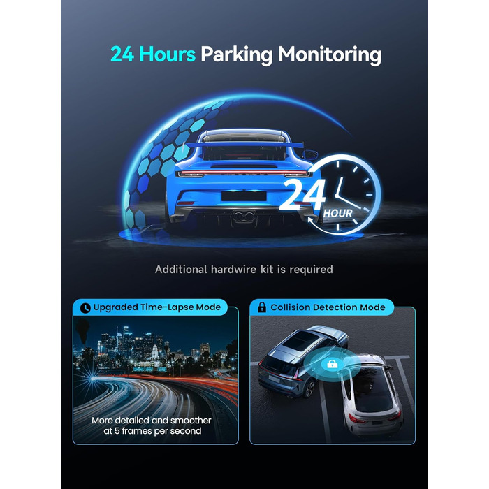 DDPAI Z60 Pro: 4K відеореєстратор з подвійними камерами STARVIS, GPS, WiFi, 32GB, 24h парковка