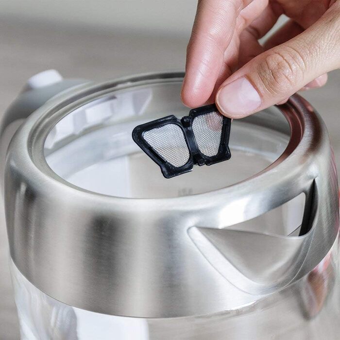 Електричний чайник Cecotec ThermoSense з боросилікатного скла, 1.7 л, без BPA, 2200 Вт | 2 в 1