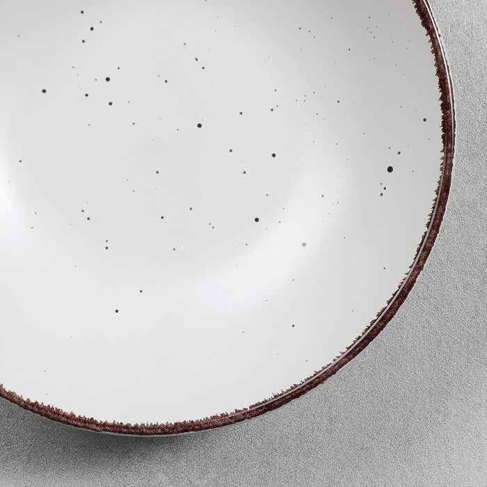 Набір тарілок Vancasso MODA 12шт: глибокі тарілки, тарілки для супу, пасти, салату, 800мл, багато кольорів