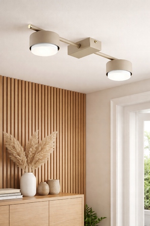 Підвісна люстра Elko-Lighting Mono Ecru 2 точки світла GX53
