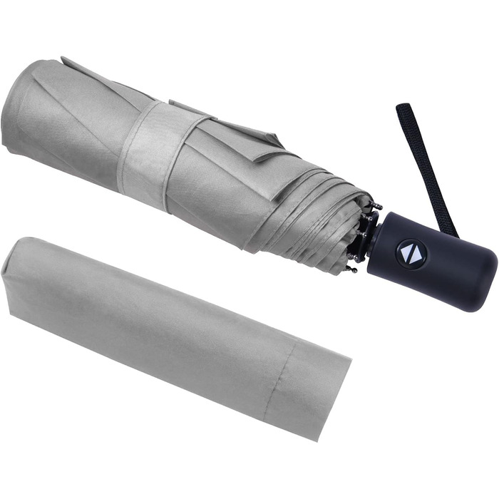 Візон парасолька автоматична, 8 спиць, тефлонове покриття, зелений (8 спиць - сірий)