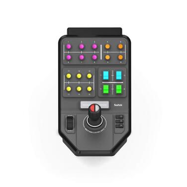 Набір для фермерських симуляторів Logitech G Saitek: кермо, панель керування, педалі газу та гальма, 900° оберт, 38+ кнопок, USB, PC/Mac, чорний