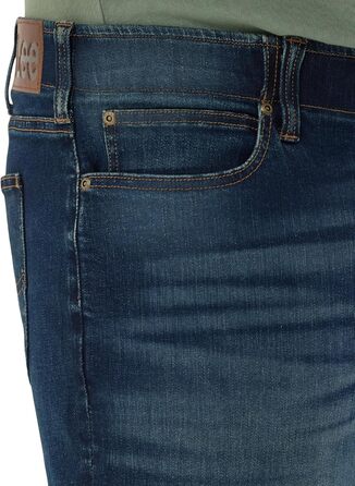 Чоловічі джинси Lee Extreme Motion Relaxed Straight (54W/34L, Dark Convoy) - класичний крій, зручна посадка