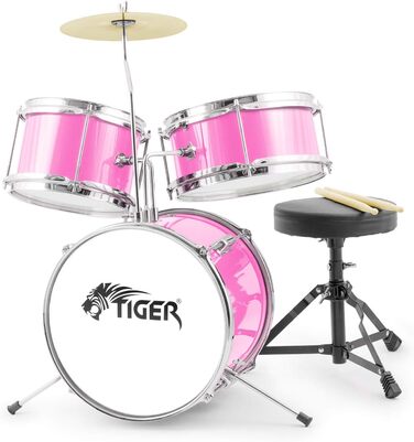 Барабанний комплект Tiger Jasmin JDS7-PK - Рожевий (3 частини)