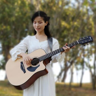 Гітарний ремінь Rayzm з натуральної шкіри та замші, 6,5 см, регульована довжина 108-140 см (Акустика, Електрогітара, Бас)