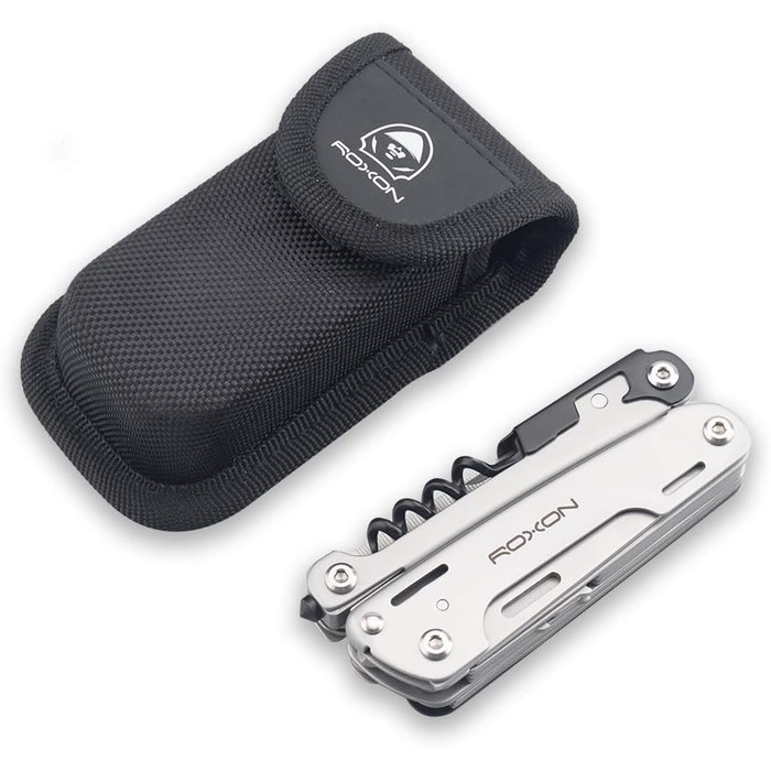 Roxon Storm 16-in-1 Multifunction Tool - Unisex Adult Silver Multitool - S801