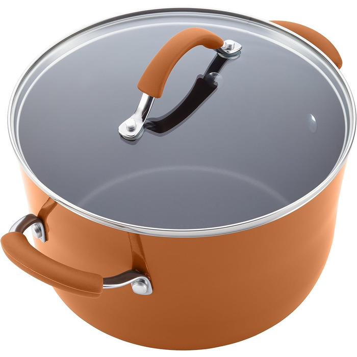 Набір посуду Rachael Ray Cucina Nonstick, 12 предметів, помаранчевий