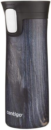 Термокружка Contigo Pinnacle Autoseal, 420 мл, нержавіюча сталь, з кришкою Easy-Clean, BPA-free, Indigo Wood