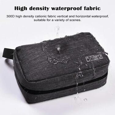 Чоловіча сумка-органайзер для туалетних аксесуарів, чорна. Складана водонепроникна дорожня сумка-органайзер з гачком