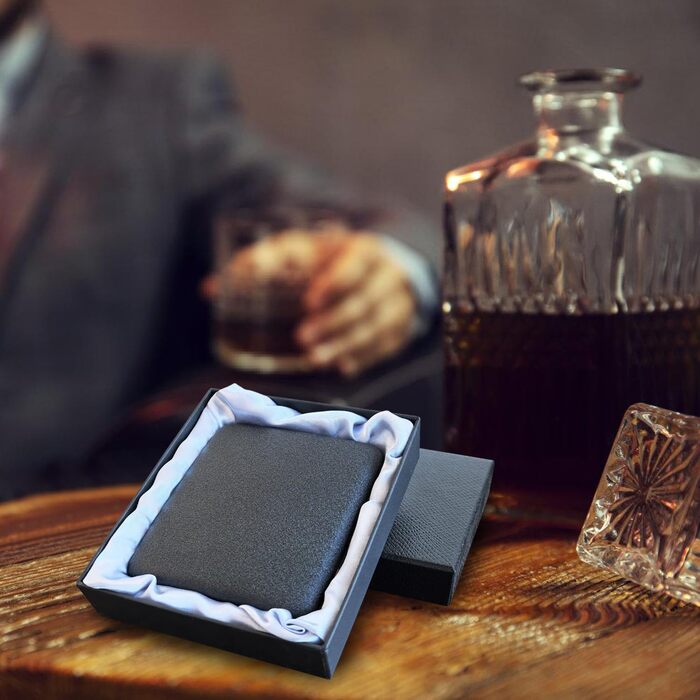 Металеве тютюнопакувальник для 20 цигарок, чорний матовий (2 шт.)