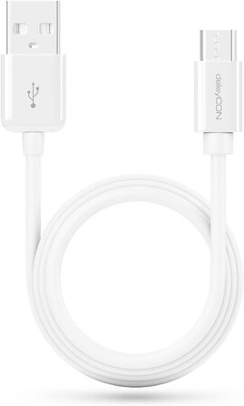 Кабель Micro USB deleyCON 0.15м для Android, смартфонів, планшетів, MP3 плеєрів, камер - білий (5м)