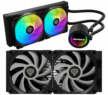 Система водяного охолодження GENESIS Hydria 240 ARGB, чорна