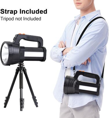 ERAY LED ліхтар-прожектор 11000 лм, акумулятор 9600 мАг, 6 режимів, водонепроникність IPX4, Power Bank, для кемпінгу, туризму, надзвичайних ситуацій, активного відпочинку