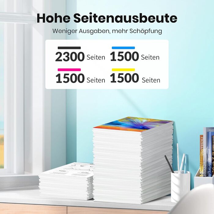Комплект картриджів Glliter 950XL та 951XL для принтерів HP Officejet Pro 8600, 8610, 8620, 8630, 8640, 8660, 8100, 251DW, 276DW (4 шт.)