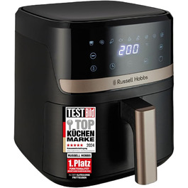Russell Hobbs Rapid Air Fryer 4.3L - Quiet & Compact Air Fryer with 9 Programs, Touchscreen, Grill, Bake & Fry