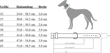 Нашийник для собак HUNTER BASIC, шкіра, розмір L (65 см), чорний/камінь