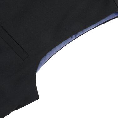 Чоловіча жилетка Allthemen з V-подібним вирізом, однобортна, Slim Fit, для ділового костюма, чорна