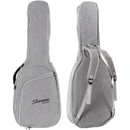 Чохол для гітари Shaman WGB-115 GY Premium-Line - Водовідштовхуючий, міцний, з рюкзак-переноскою та кишенею для аксесуарів