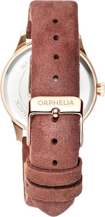 Жіночий аналоговий кварцовий годинник Orphelia Fashion Suede зі шкіряним ремінцем, колір: стародавня роза
