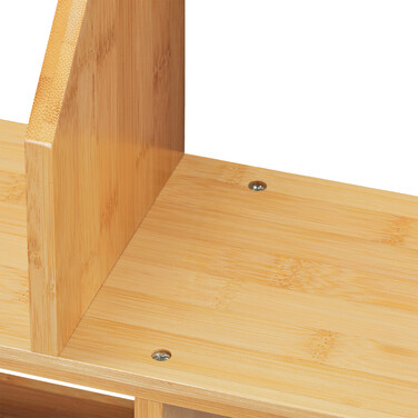 Relaxdays Bamboo Shelf with 6 Compartments